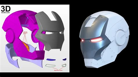 iron man helmet dimensions